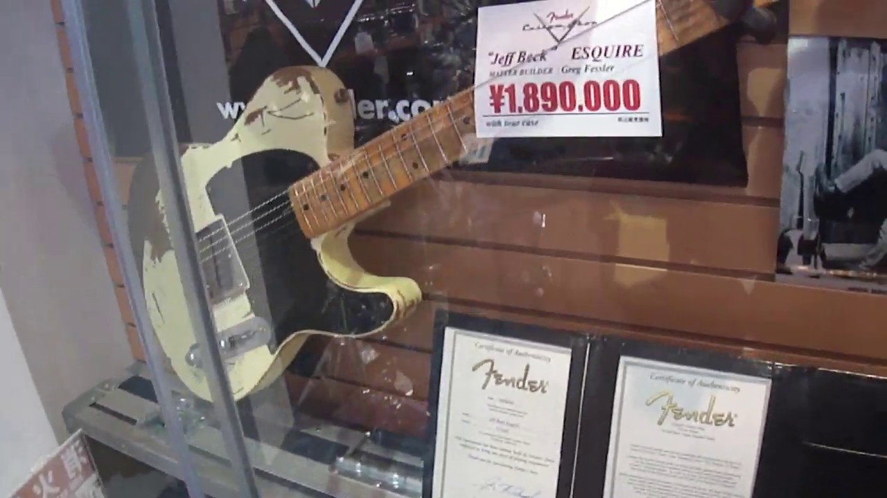 Jeff Beck Fender Esquire Japan Guitar Store YouTube