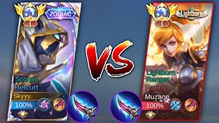 GLOBAL HELCURT VS GLOBAL PRO FANNY WHO IS THE KING OF DAMAGE? Must Watch  Mobile Legends