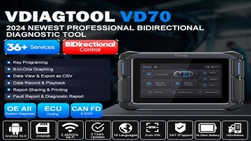 VDIAGTOOL VD70: The Best Value OBD2 Scanner in 2024 ?