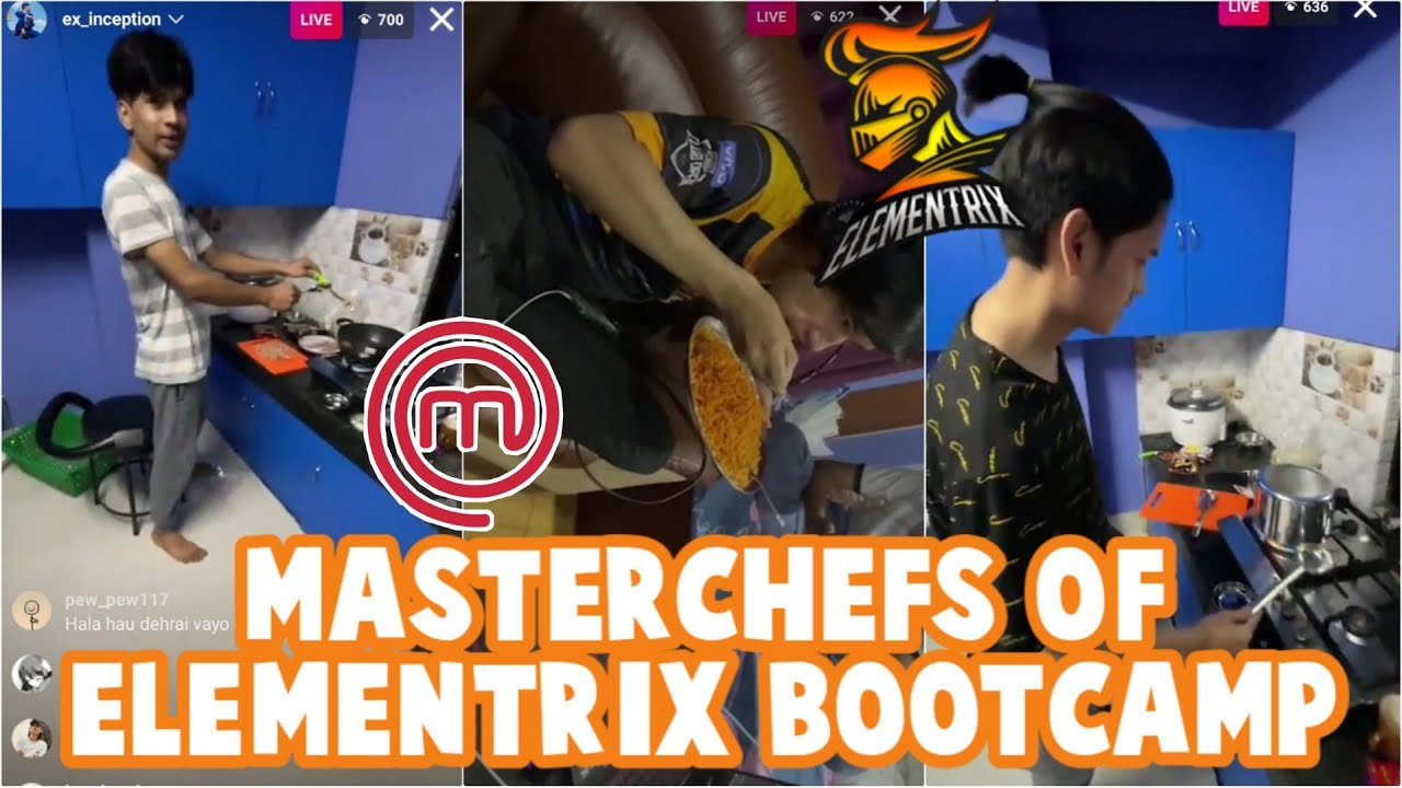 ELEMENTRIX MASTERCHEFS COOKING RAMEN & SAUSAGE 😍 FT. ExInception & ExLiquid 🤩 - GAURABYT ||