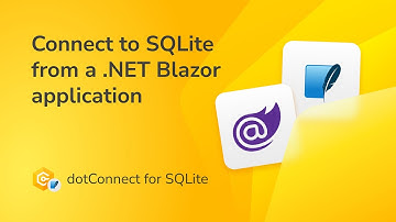Connect .NET Blazor to SQLite