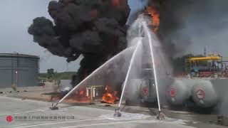 Explosion Proof Fire Fighting Robot Field Test   September 2016