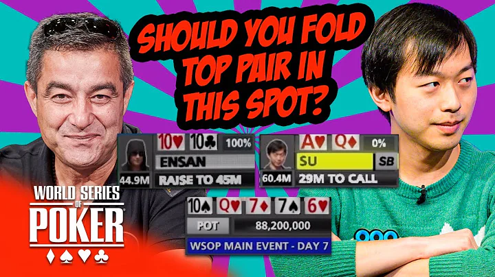 WSOP Main Event 2019 Final Table Strategy | Hossei...