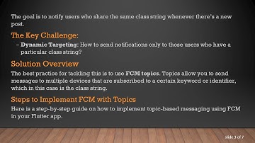 How to Send Push Notifications in Flutter Using FCM for Group Messaging