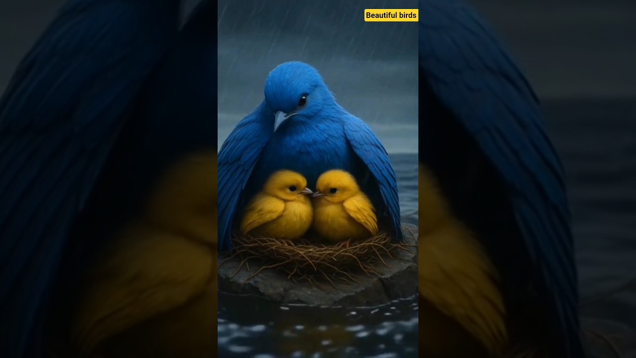 🌧️ Magical Bird Umbrella 🐦✨ | Rare Scene of Mother’s Love in the Rain