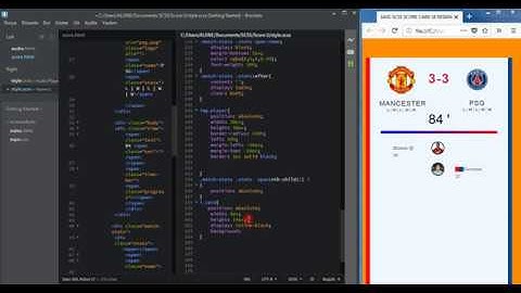 PART  2 - BUILDING SCORE CARD USER INTERFACE  FOR SPORT  WEBSITES IN SASS (SCSS)