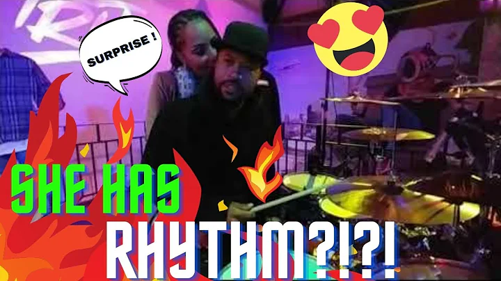 Tony Royster playing drums with his girlfriend