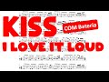 I Love It Loud - KISS  COM BATERIA (Drum Sheet - Partitura de Bateria)