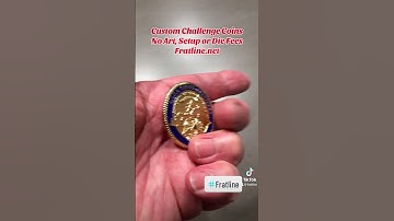 Custom Challenge Coins from Fratline with No Art, Setup or Die Fees! #fratline #challengecoin