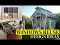 Repurposed old windows design ideas. Cheap DIY decor projects