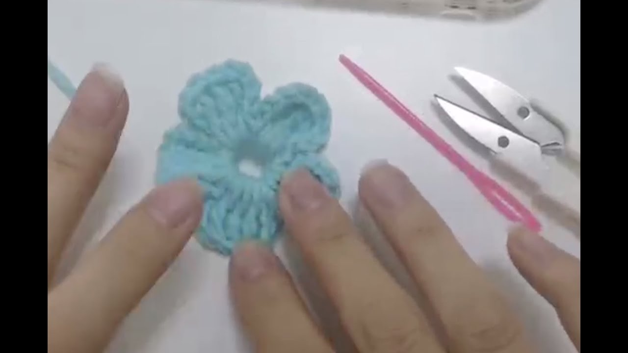 Organikway project 3 How to crochet Daisy flower YouTube