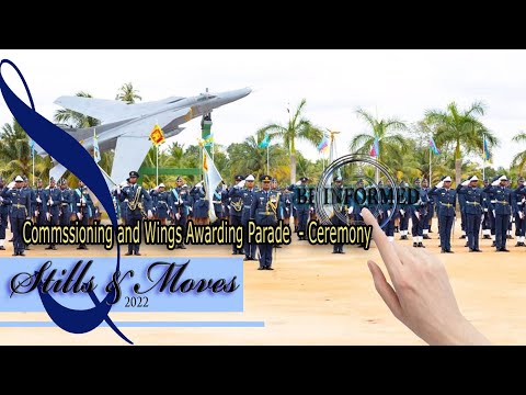 Commissioning and Wings Awarding Parade   SLAF Base Katunayake HEs arrival and Ceremony