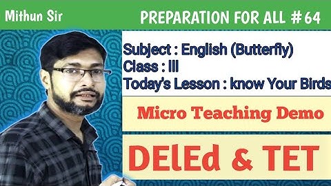 D.el.ed Part -1 Micro Teaching Demo// Skills Of Developing Observation in Learner