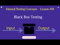 Lesson 05 - Manual Testing Concepts - What is Black Box Testing