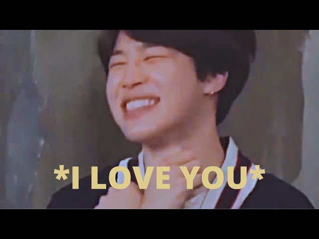 jimin's reaction when yoongi said I love you 🥺 class=
