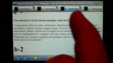 iPhone Web browser multitab demo: PerfectBrowser