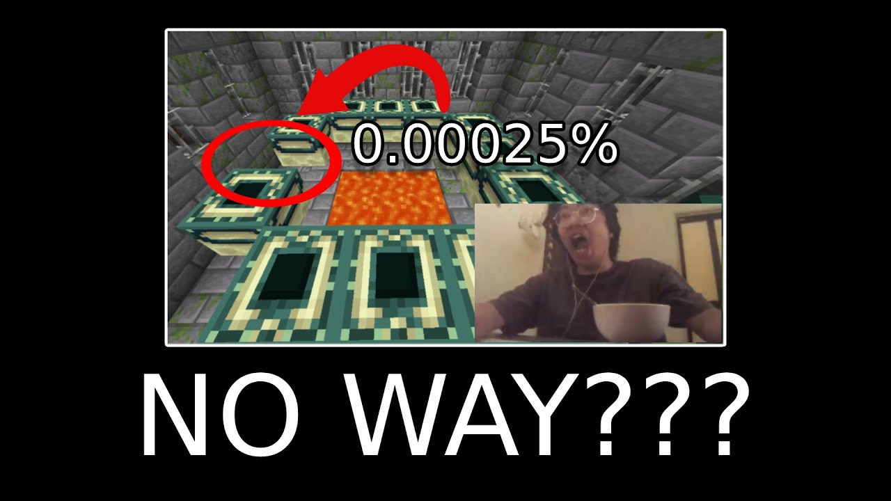 A MISSING END PORTAL FRAME?! -Shimon MCSR highlight