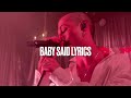 Måneskin BABY SAID LYRICS (live wedding night)