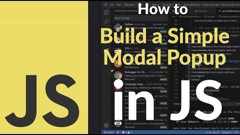How to Build a Simple Modal Popup in JavaScript | Easy Guide to Create Custom Modal from Scratch