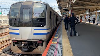 JR成田駅を入線.通過.発車する列車。(1)