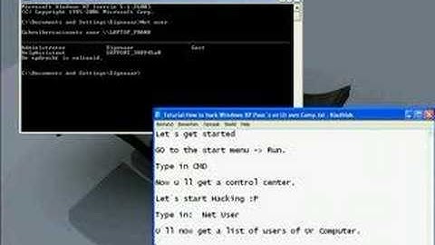 Hacking Passwords on Windows XP (Only on ur Own PC)