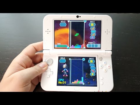 Tetris Axis | The New Nintendo 3DSXL handheld gameplay - YouTube