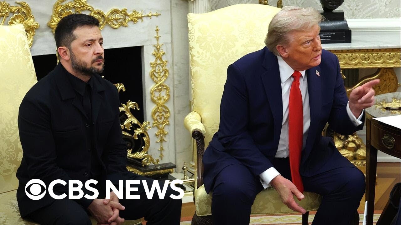 트럼프, 젤렌스키와 회담 후 푸틴에게 전화하겠다고 발언