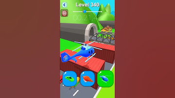 🚁❗️Shape-Shifting Game’s Levels 340 | Happy Game | Easy Fun Gameplay #Shorts #ytshorts #gaming