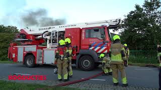 Zeer grote brand in Wervershoof zorgt voor enorme rookontwikkeling 