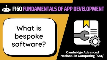 Bespoke Software | 1.3.3c | OCR AAQ | Application Development | F160