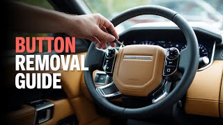 How to easily and quickly remove steering wheel buttons Range Rover Evoque Pure 2015 #diymechanic