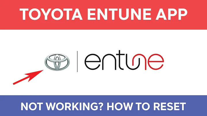 Solução de problemas e redefinição do Toyota Entune App