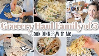 GROCERY HAUL FOR FAMILY Of 5 // Cook with me 2022 // WHAT&#39;S FOR DINNER