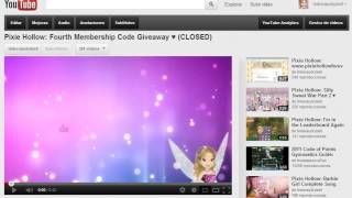 Pixie Hollow: Fourth Giveaway Winner ♥
