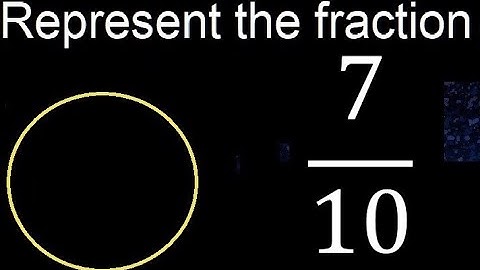 Represent 7/10 graphically . Graphic representation of fractions, graph