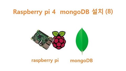 라즈베리파이4 mongodb 설치하기 (8) [두원공과대학교 AI융합과 김동일교수] 8.11.1