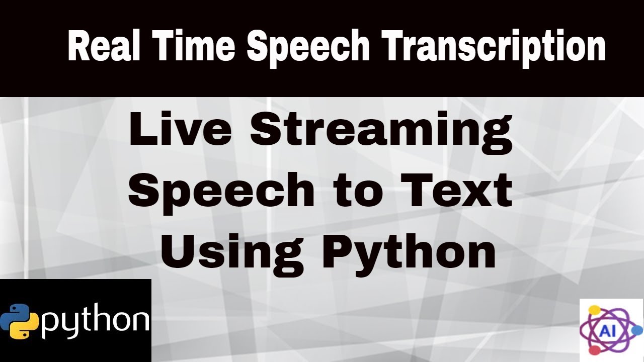speech to text and transcription