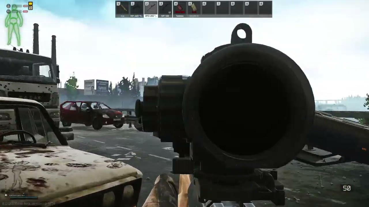What a flick, no scope! Escape from Tarkov...
