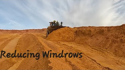 Lose your windrows -  D11 Dozer