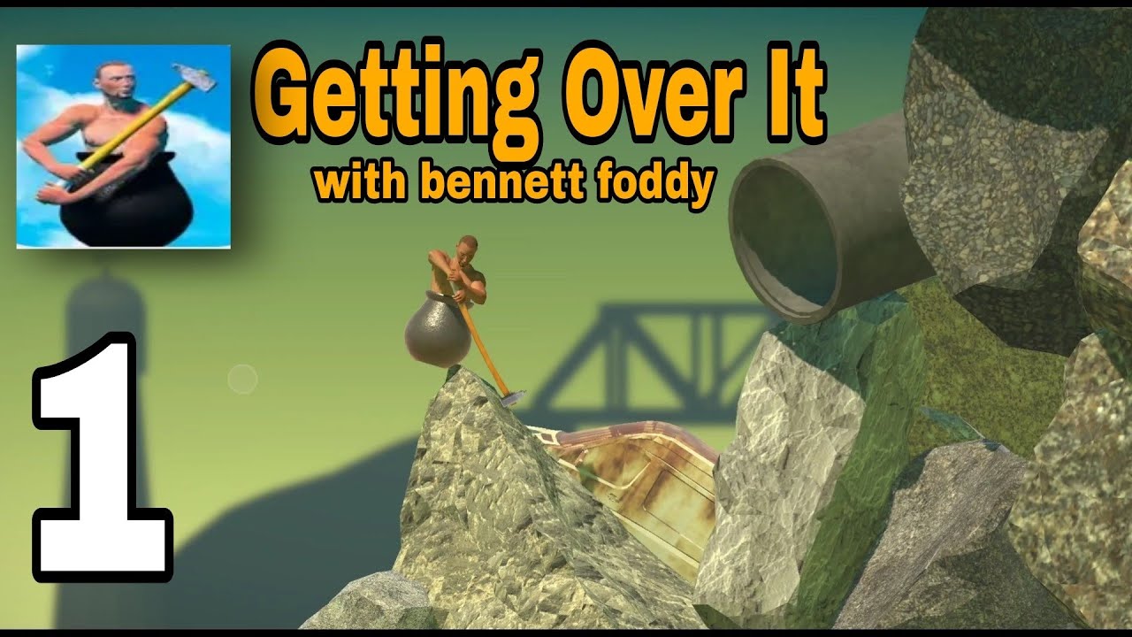 Getting Over It Quack Stream Playthrough PT1 