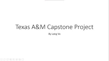 Texas A&M Capstone Project