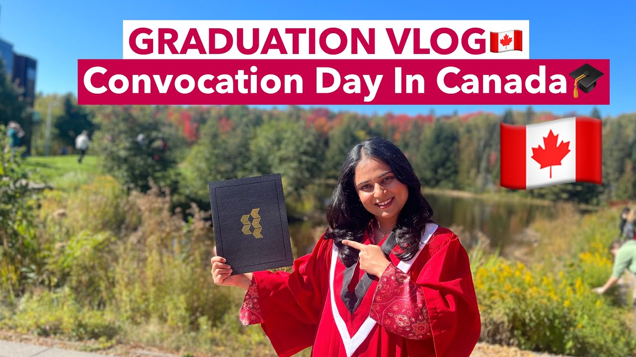Graduation Vlog🇨🇦| Convocation Ceremony 2023🎓| Beautiful Beach🏝️ In ...