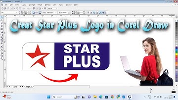 Corel Draw पर Star Plus का लोगो डिज़ाइन कैसे करें | how to make star plus logo in coreldraw