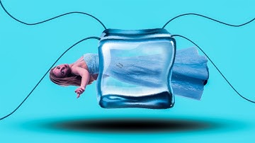 Transparent Effect Ice Cube Photoshop Manipulation Tutorial