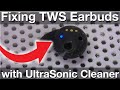 Fixing earbuds with  my UltraSonic Cleaner Bath (How to)