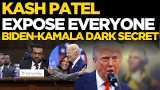 LIVE | Kash Patel Exposes Joe Biden, Kamala | Trump Latest News Live | US News Live | Latest Live