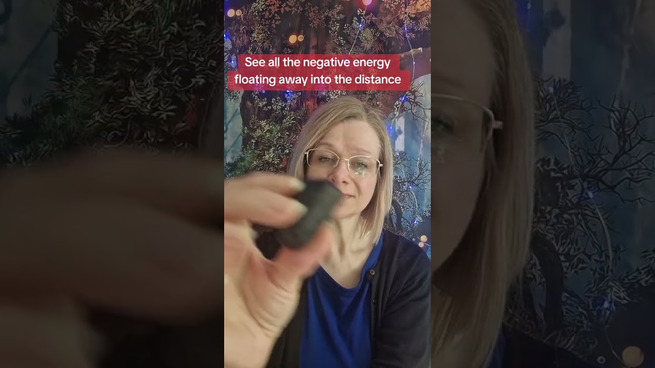 Reiki to clear your aura of others energy. asmr black tourmaline crystal healing