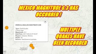 Planet x news - mexico hit again magnitude 6.3 earthquake september 23rd 2017