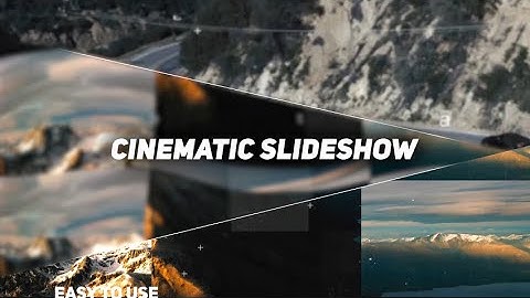 Clean Cinematic Slideshow Premiere Pro Templates