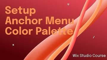 Wix Studio Full Course; Part 1 - Anchor Menu, Color Palette [2024 Tutorial]